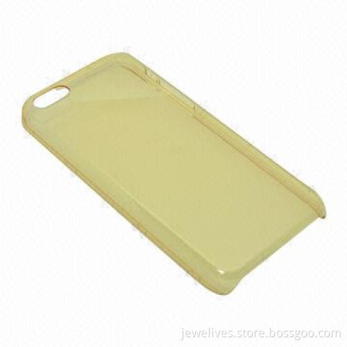 PC Case, Used for iPhone 5C, Yellow with UV Coating